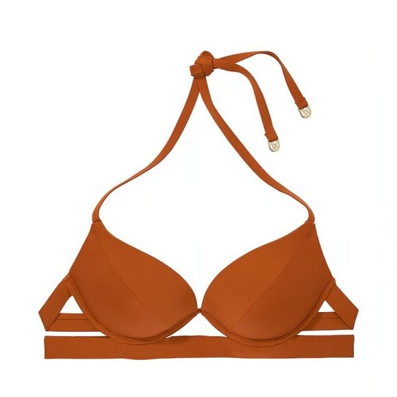 1208 NWT Victoria's Secret Swim Archives Essential Banded Push-Up Bikini 32B - Picture 1 of 5